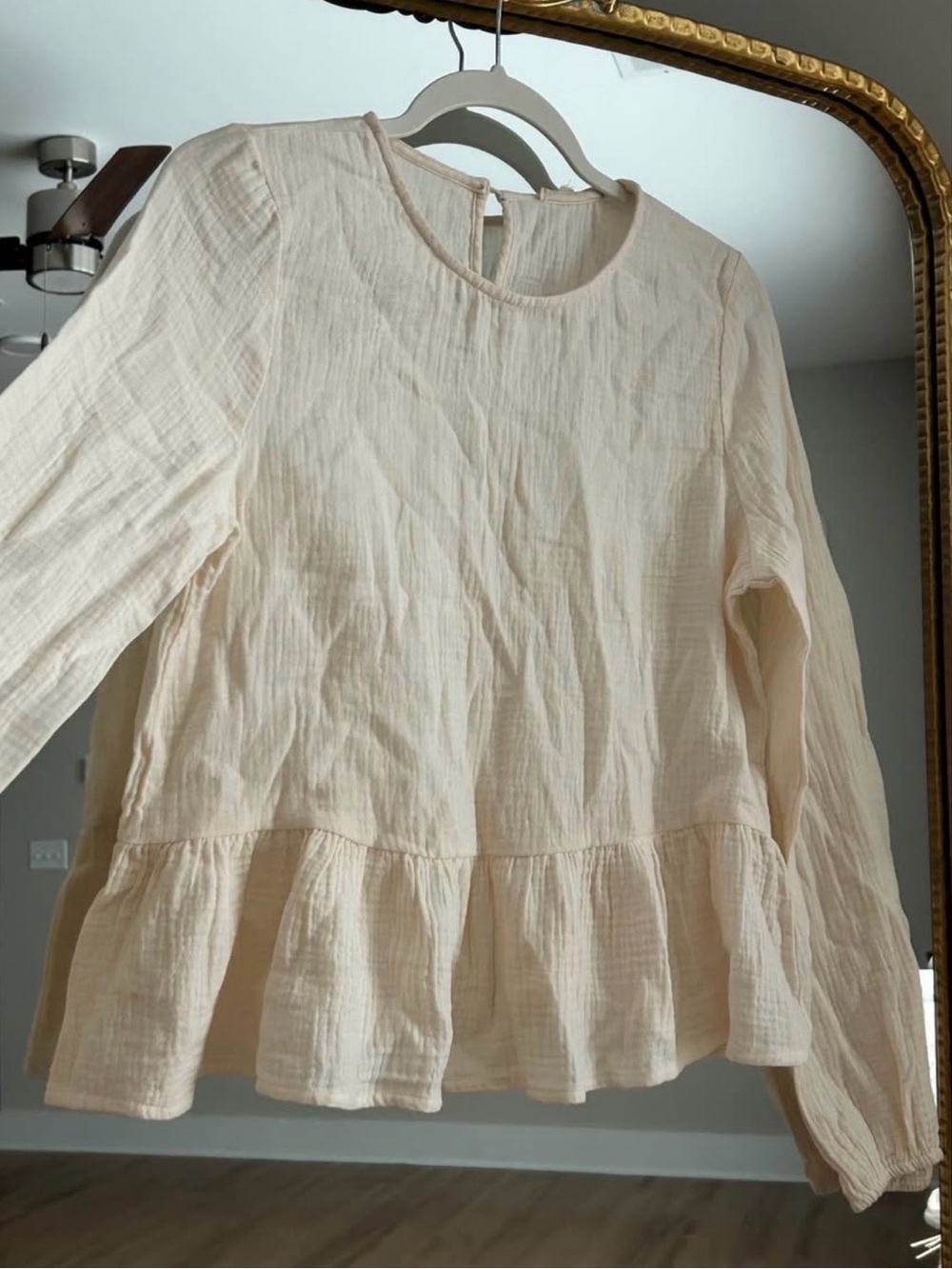 Copper Key Cream Long-Sleeve Shirt